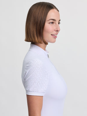 Chemisier de concours Brilliance Verity manches courtes - Blanc - photo produit