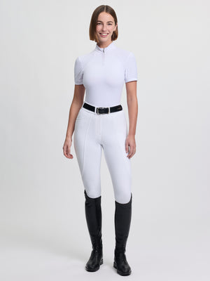 Chemisier de concours Brilliance Verity manches courtes - Blanc - photo produit
