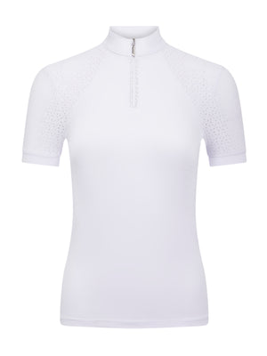 Chemisier de concours Brilliance Verity manches courtes - Blanc - photo produit