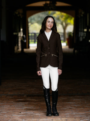 Veste de Concours Brilliance Junior Pro LeMieux - Espresso Bronze - mise en situation