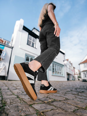 Baskets en Suède Stockbridge LeMieux - Noir - mise en situation