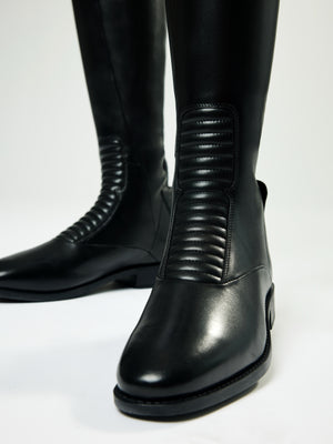 Bottes d'Équitation Essence Matelassées LeMieux, coloris Black, vue produit