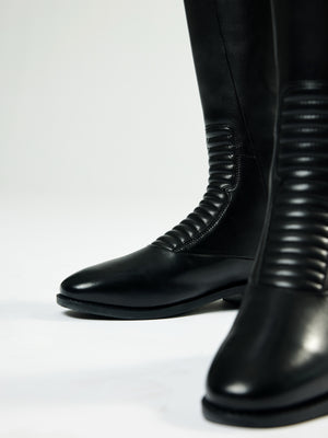 Bottes d'Équitation Essence Matelassées LeMieux, coloris Black, vue produit