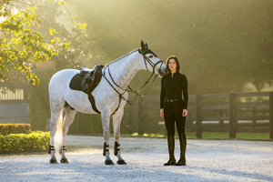 Tapis de CSO LeMieux Brilliance - noir - mise en situation