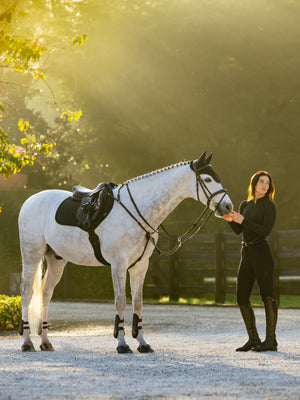 Tapis de CSO LeMieux Brilliance - noir - mise en situation