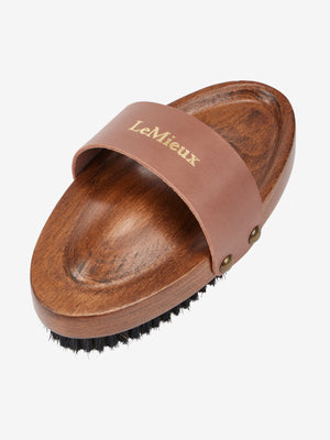 Brosse Artisan poils mixtes LeMieux - marron - photo produit
