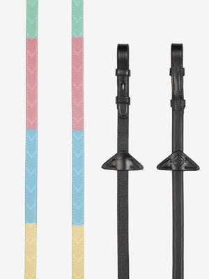 Rênes Versa Grip LeMieux - spring pastels - photo produit