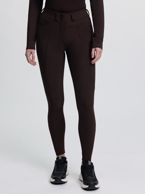 Pantalon d'Équitation LeMieux Brilliance Grip Silicone Genoux - espresso - photo produit