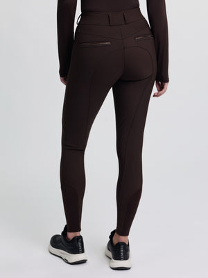 Pantalon d'Équitation LeMieux Brilliance Grip Silicone Genoux - espresso - photo produit