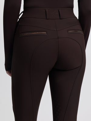 Pantalon d'Équitation LeMieux Brilliance Grip Silicone Genoux - espresso - photo produit