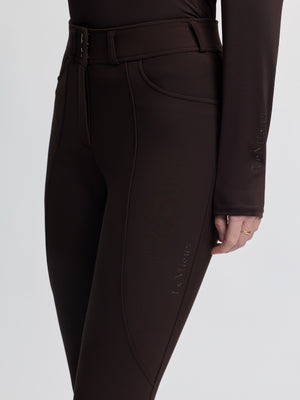 Pantalon d'Équitation LeMieux Brilliance Grip Silicone Genoux - espresso - photo produit