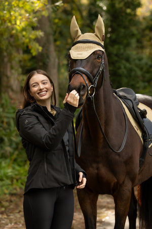 Veste hybride imperméable 3-en-1 Brooke LeMieux Noir en situation