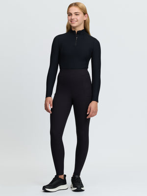 Culotte cotelee Orla Junior Noir bas de jambe