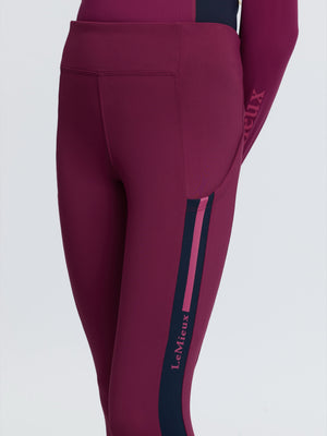 LeMieux Young Rider Orla Junior pantalon sans fermeture Blackberry