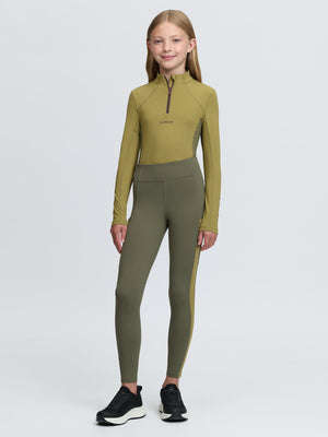 LeMieux Young Rider Orla Junior pantalon sans fermeture Willow Green