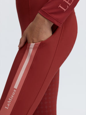 LeMieux Young Rider Orla Junior pantalon sans fermeture Russet