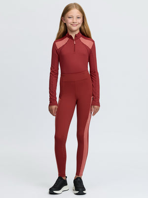 LeMieux Young Rider Orla Junior pantalon sans fermeture Russet