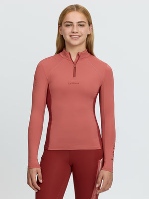 Maillot de corps Young Rider Classique Spiced Earth porte