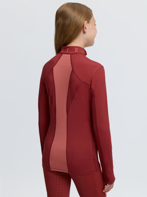 Maillot de corps mesh Young Rider Mia Russet profil