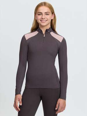 Maillot de corps mesh Young Rider Mia Cocoa porte