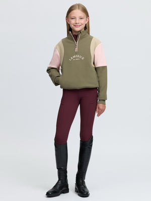 Sweat Viola Young Rider Willow Green manche