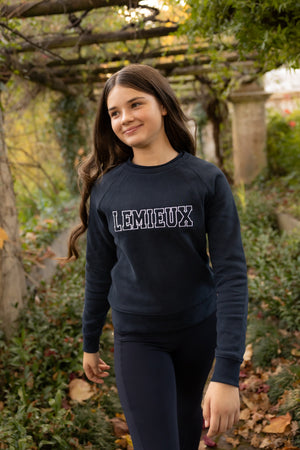 Sweat Varsity Shay Young Rider Navy en situation