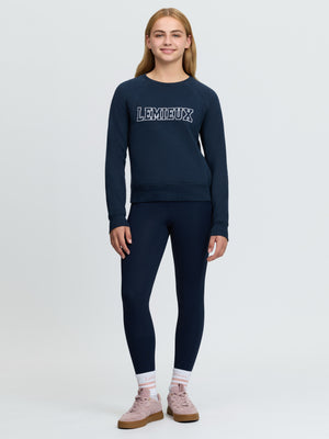 Sweat Varsity Shay Young Rider Navy manche