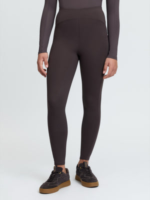 LeMieux Young Rider Nell pantalon gratté sans fermeture Cocoa