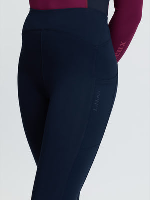 LeMieux Young Rider Nell pantalon gratté sans fermeture Marine