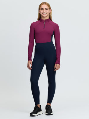 LeMieux Young Rider Nell pantalon gratté sans fermeture Marine
