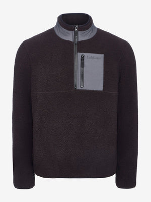 Sweat homme demi-zip en polaire sherpa