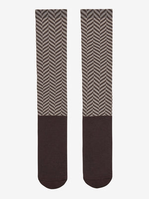 Chaussettes d'équitation Footsie à chevrons Heritage LeMieux