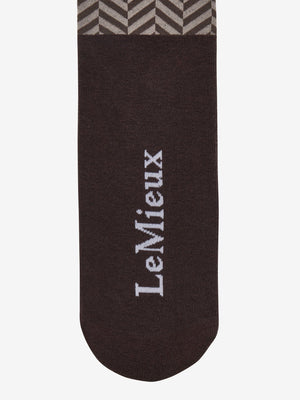 Chaussettes d'équitation Footsie à chevrons Heritage LeMieux