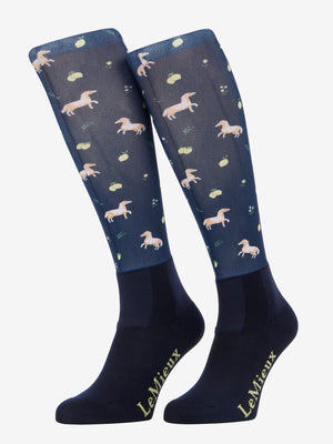 Chaussettes d'équitation Footsie LeMieux Bleu Marine