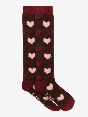 Chaussettes douillettes à motif cœur LeMieux