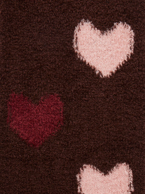 Chaussettes douillettes à motif cœur LeMieux
