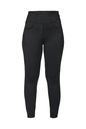 Leggings d'équitation femme Outtrakk FS Back on Track - Noir - vue de profil