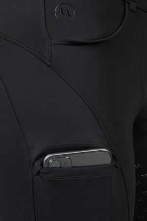 Leggings d'équitation femme Outtrakk FS Back on Track - Noir - detail grip silicone