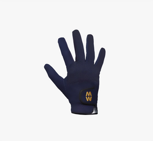 Gants MacWet Micromesh poignet court Navy | Sellerie Bucéphale