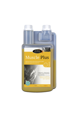 Flacon doseur de 1 L de Muscle Plus Horse Master, nouvelle formule, soutien musculaire du cheval