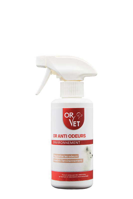 Or-Vet – OR ANTI ODEURS - Spray Neutralisateur d'Odeurs pour Chiens par Or-Vet 250ml   | Sellerie Bucéphale