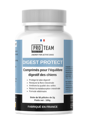 PRO TEAM Digest Protect – Complément digestif chien boîte 50 comprimés