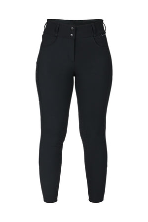 Pantalon d'équitation femme Outtrakk KS Back on Track - Noir - vue de profil