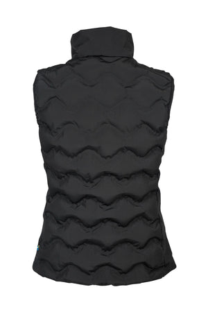 Gilet matelassé Outtrakk pour Femme Back on Track - Noir - vue arriere