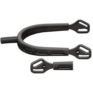 Eperons Sprenger ULTRA fit EXTRA GRIP Black Series tige plate 25 mm Klimke Collection | Sellerie Bucéphale