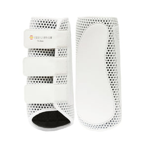 Woof Wear – Guêtres Tri-Zone Impact Sports postérieurs Equilibrium White | Sellerie Bucéphale