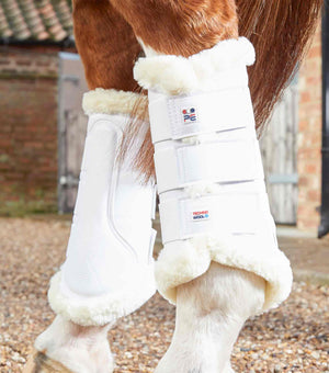 Woof Wear – Guêtres Techno Wool Premier Equine White 4 | Sellerie Bucéphale