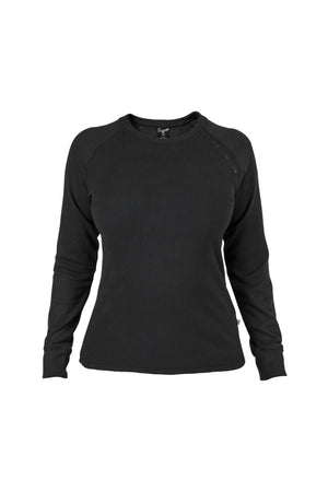 Haut technique Outtrakk manches longues Femme Back on Track - Noir