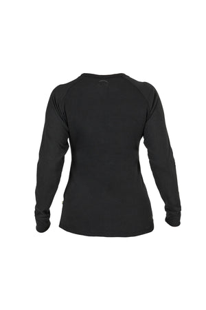 Haut technique Outtrakk manches longues Femme Back on Track - Noir - vue arriere