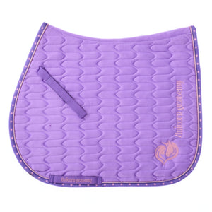 Tapis de selle Unicorn Academy Kids lilas, coupe dressage